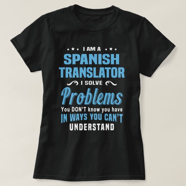 Camiseta Tradutor espanhol (Frente do Design)