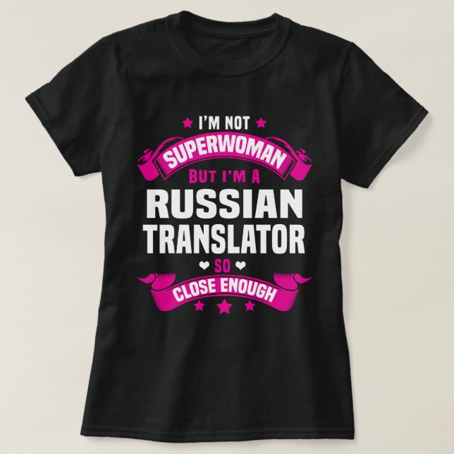 Camiseta Tradutor russo (Frente do Design)