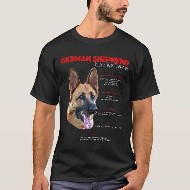 Camiseta Traduzir german shepherd (Frente)