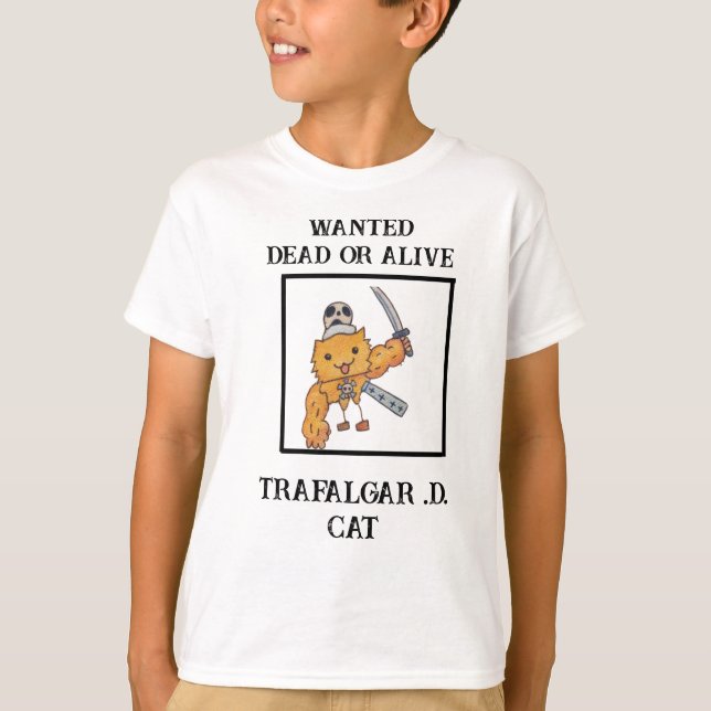 Camiseta Trafalgar .D. Gato (Frente)