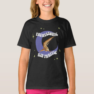 Camiseta Tráfego Aéreo Pré-Histórico Pterodáctilo Dinossaur