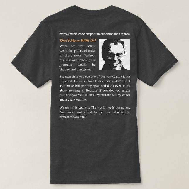 Camiseta Tráfego Cone Emporium Tee [v3] (Verso do Design)