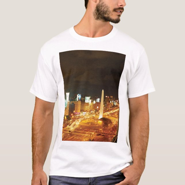 Camiseta Tráfego e monumento da noite (Frente)