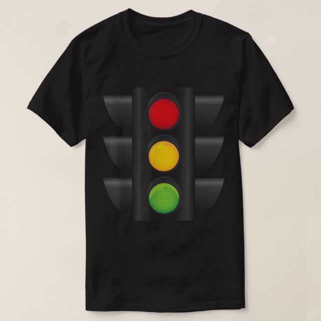Camiseta Traffic Light Halloween Costume Stop Go Green Yell (Frente do Design)