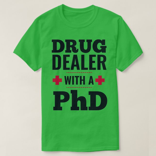 Camiseta traficante de drogas com presente 1 médico de dout (Frente do Design)