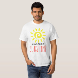Camiseta Traga a Luz do Sol Masculino Branco