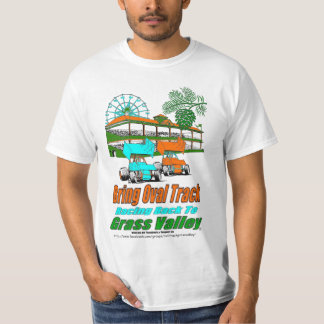 Camiseta Traga a trilha oval que compete de volta ao vale