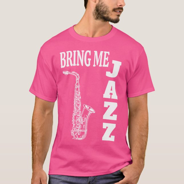 Camiseta Traga-me Jazz Funny Sax Solos Jazz (Frente)