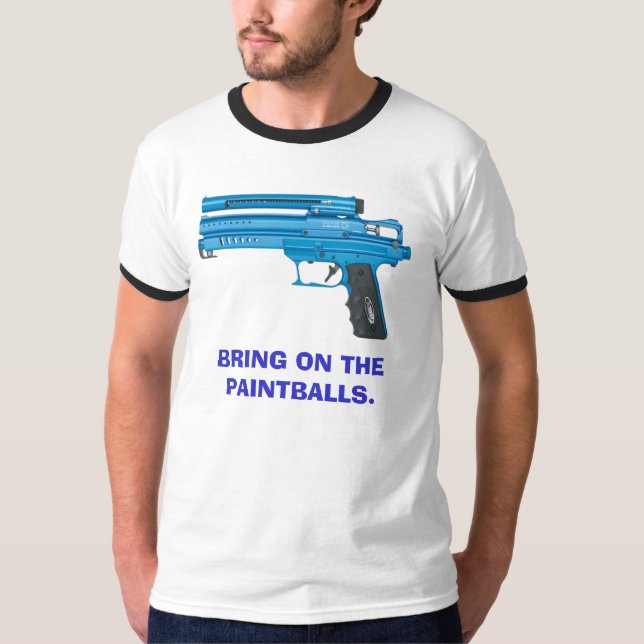 CAMISETA TRAGA NOS PAINTBALLS. (Frente)