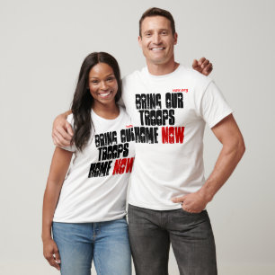 Camiseta Traga nossas tropas em casa agora