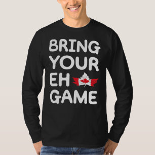Camiseta Traga o seu jogo canadense Flag Canada Pride Mapea
