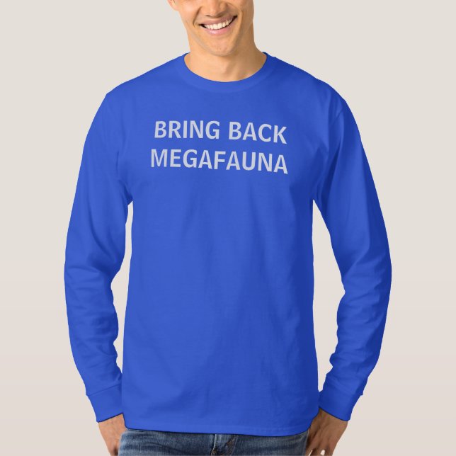 CAMISETA TRAGA PARA TRÁS MEGAFAUNA (Frente)