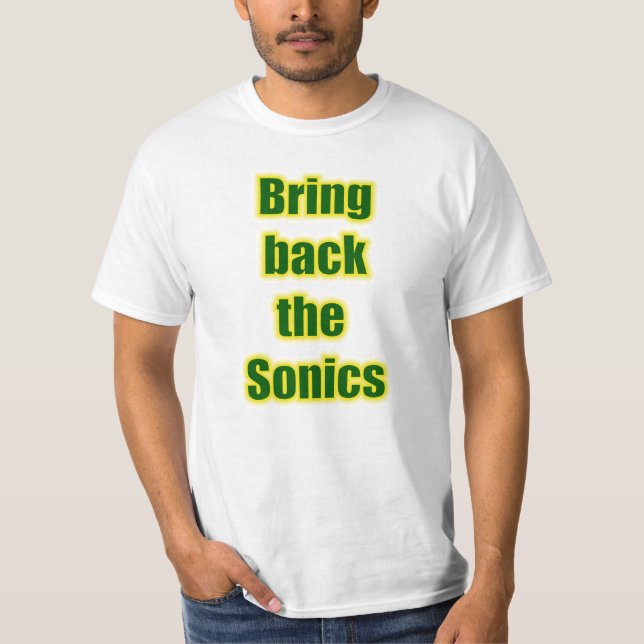 Camiseta Traga para trás o Sonics! (Frente)