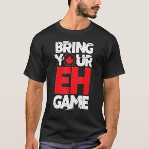 Camiseta Traga seu jogo Canadá Mapeamento Canadiano Dist Fo