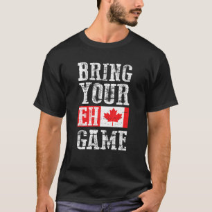 Camiseta Traga seu jogo, canadense Flag
