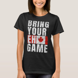 Camiseta Traga seu jogo canadense Flag Canada orgulho