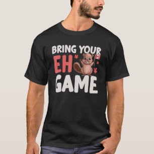 Camiseta Traga sua caneta canadense de castor canadense de 
