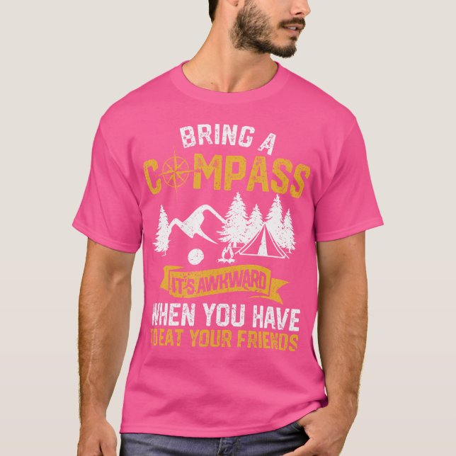Camiseta Traga Um Comboio Que É Inconveniente Comer Seus Am (Frente)