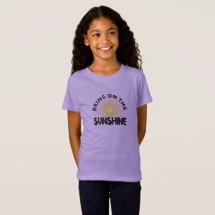 Camiseta Tragam O Design Sunshine -Girls' Fine Jersey T