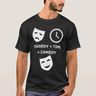 Camiseta Tragédia + Tempo Comédia Engraçada Teatro Drama Ne