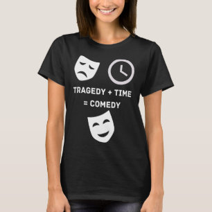 Camiseta Tragédia + Tempo Comédia Engraçada Teatro Drama Ne