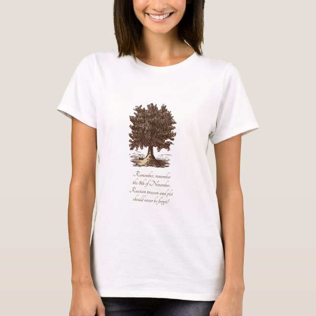 Camiseta Traição e Conspiração da Árvore da Liberd (Frente)