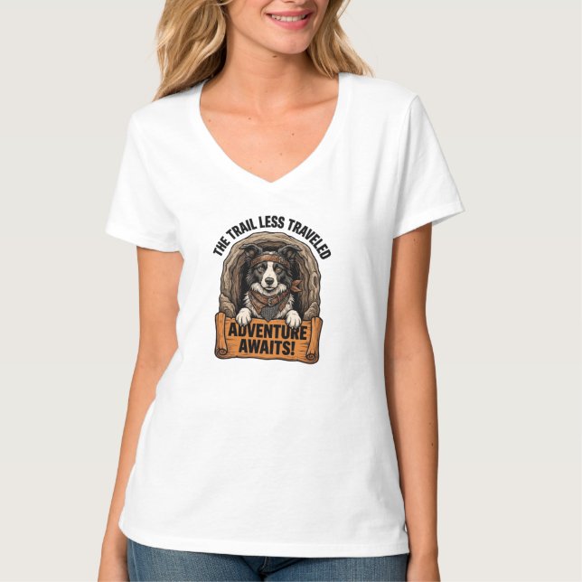 Camiseta Trail Dog Aventura à Espera (Frente)