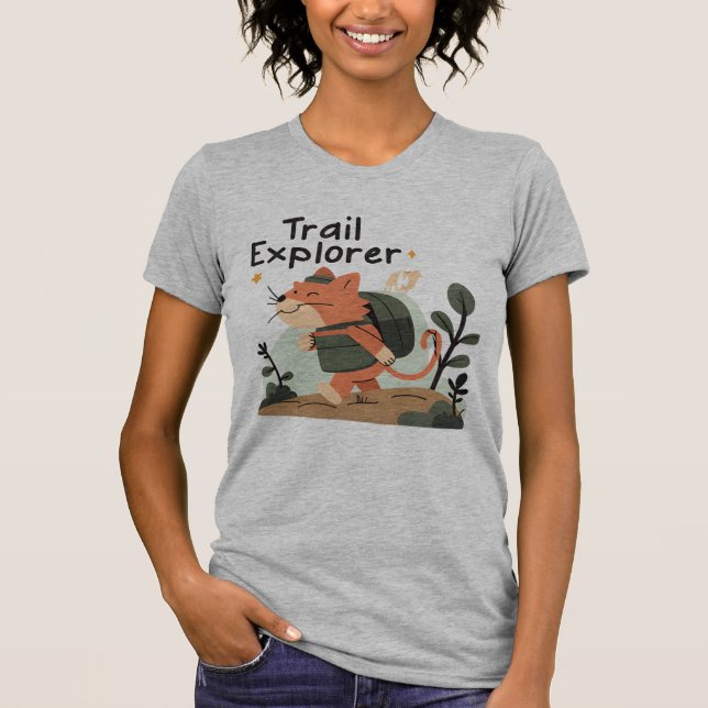 Camiseta Trail Explorer Cat - Tee Exterior feminino (Frente)