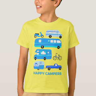 Camiseta Trailer de acampamento Vintage de CAMPERS FELIZ RV