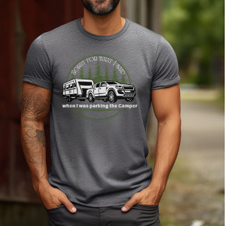 Camiseta Trailer de Impressão de Campanha de Floresta Verde