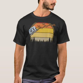 Camiseta Trailer de natal vintage de acampamento Rving Tee 