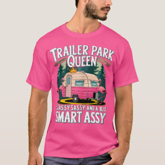 Camiseta Trailer Park Queen Classy Sassy E Um Pouco Intelig