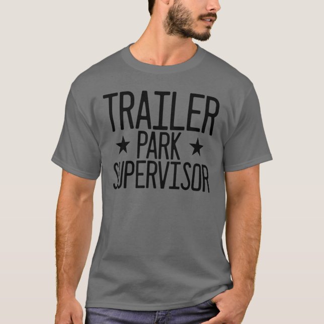 Camiseta Trailer Park Supervisor Red-neck White Trash (Frente)