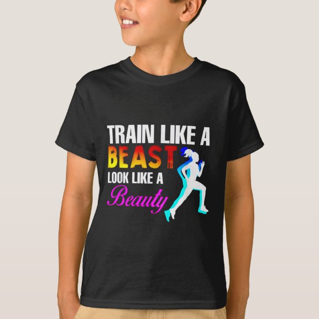 Camiseta Train Like A Look Like A Beauty Fitness  (Frente)