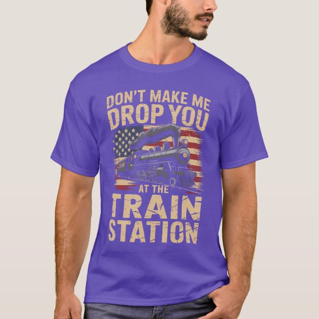 Camiseta Train Station Yellowstoneakehemrain Conductor Cost (Frente)