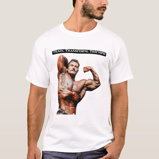 Camiseta Train. Transform. Triumph (Frente)