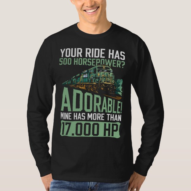 Camiseta Train Worker And Railroad Worker Locomotive Engine (Frente)