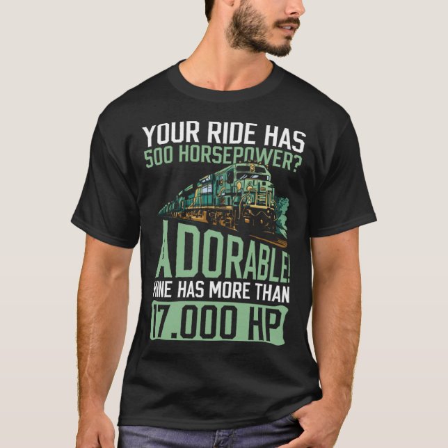Camiseta Train Worker And Railroad Worker Locomotive Engine (Frente)