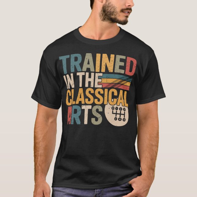 Camiseta Trained In The Classical Arts Speed Manual  (Frente)