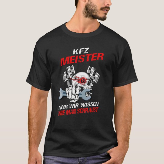 Camiseta Trainers Car Mechanics Car Master Workshop Ladder (Frente)