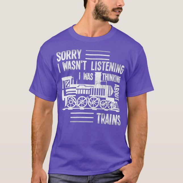 Camiseta Trains Collector Railroad Conductor Model Train (Frente)