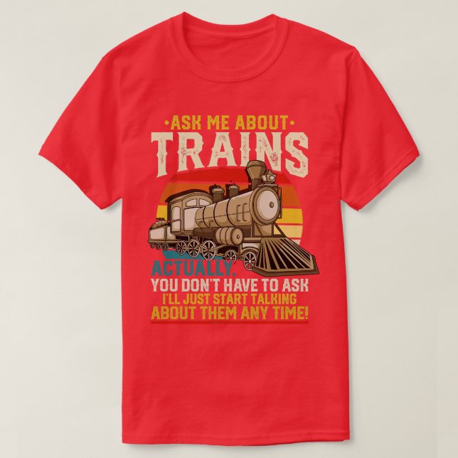 Camiseta Trains Trainspotter (Frente do Design)