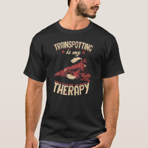 Camiseta Trainspotage É A Minha Terapia, Railfan Vintage Tr