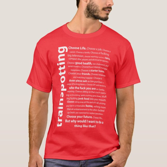 Camiseta Trainspottingrainspotting Quotes (Frente)