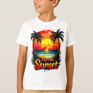 Camiseta Traje a torre de Voleibol do Sunset - Perfeito par