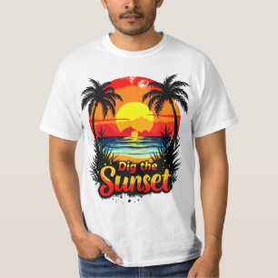 Camiseta Traje a torre de Voleibol do Sunset - Perfeito par