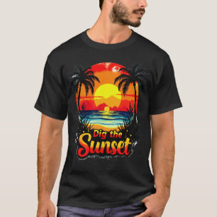 Camiseta Traje a torre de Voleibol do Sunset - Perfeito par
