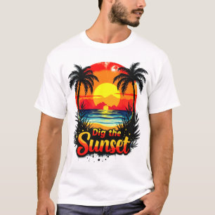 Camiseta Traje a torre de Voleibol do Sunset - Perfeito par