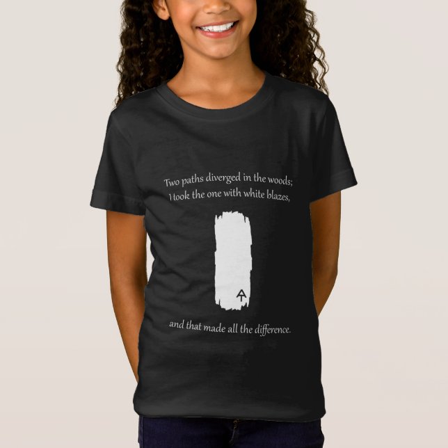 Camiseta Traje Appalachian White Blaze Paths Diversos (Frente)