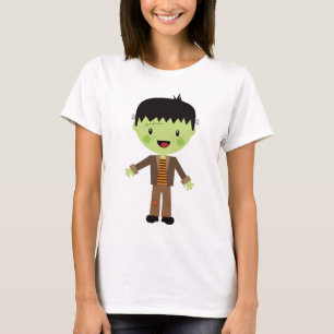 Camiseta Traje bonito de Frankenstein o Dia das Bruxas